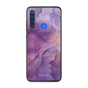 Lesklý kryt Mobiwear Glossy - Xiaomi Redmi Note 8T - G050G - Fialový mramor