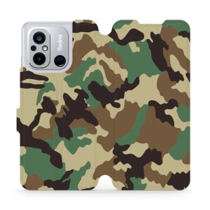Flipové pouzdro Mobiwear - Xiaomi Redmi 12C - V111P Maskáče