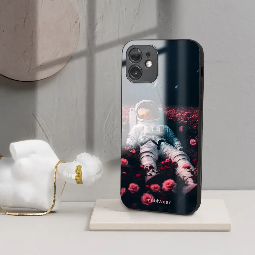 Prémiový lesklý kryt Mobiwear Glossy na mobil Xiaomi Redmi 6A - G002G Astronaut v růžích - VÝPRODEJ