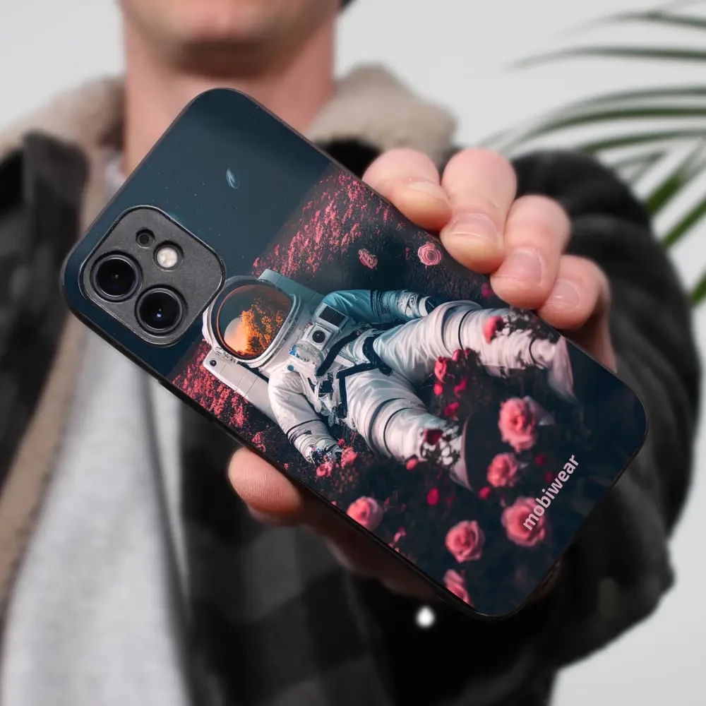 Prémiový lesklý kryt Mobiwear Glossy na mobil Xiaomi Redmi 6A - G002G Astronaut v růžích - VÝPRODEJ