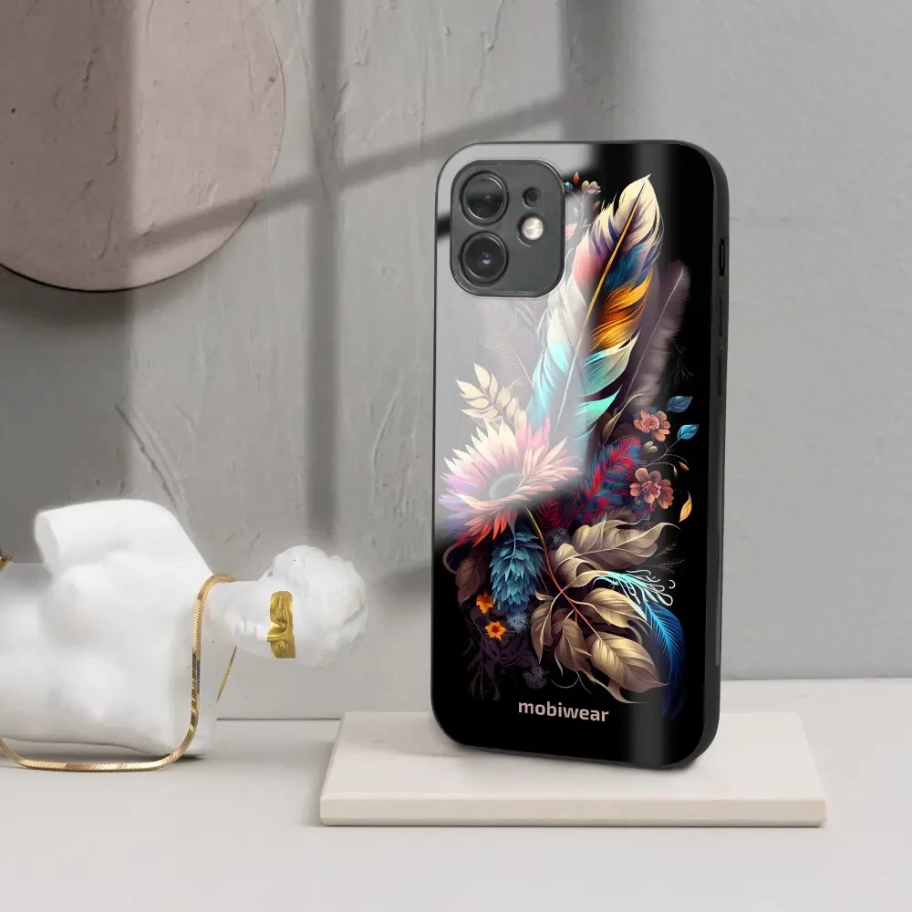 Lesklý kryt Mobiwear Glossy - Samsung Galaxy A54 5G - G011G Kytice s pírkem