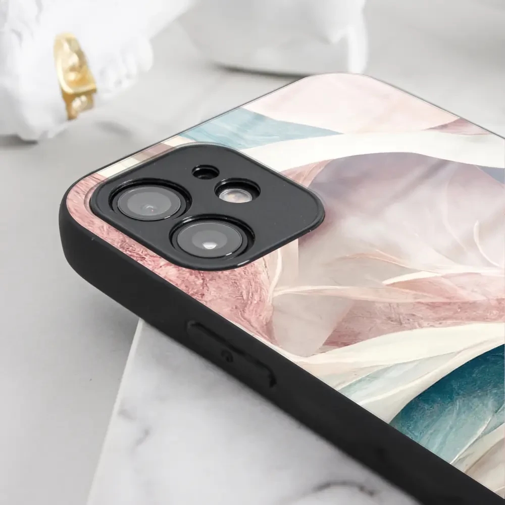 Lesklý kryt Mobiwear Glossy - Honor 8X - G026G - Růžový a zelenkavý mramor