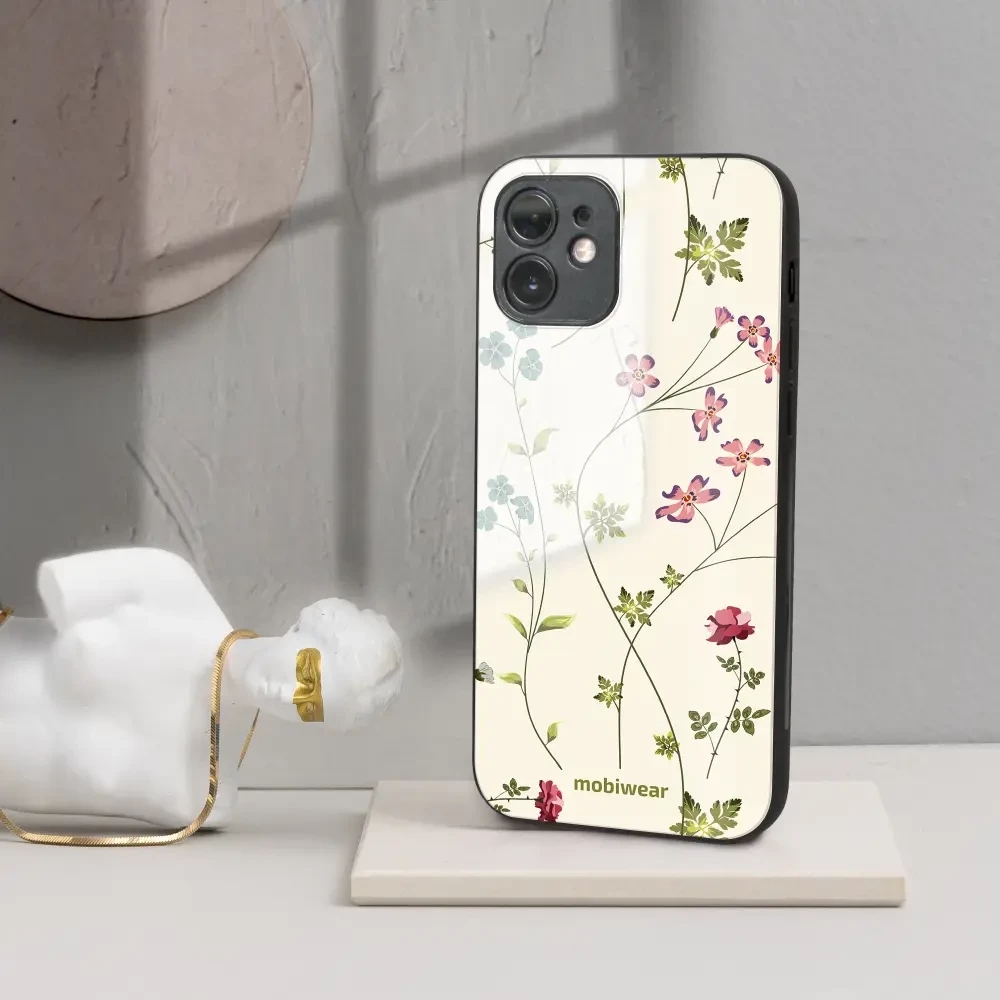 Lesklý kryt Mobiwear Glossy - Honor 10 - G035G - Tenké rostlinky s květy