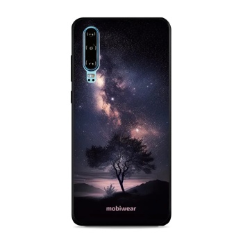 Lesklý kryt Mobiwear Glossy - Huawei P30 - G005G Strom s galaxií