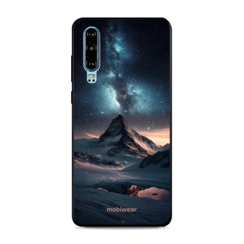 Lesklý kryt Mobiwear Glossy - Huawei P30 - G006G Hora s hvězdnou oblohou