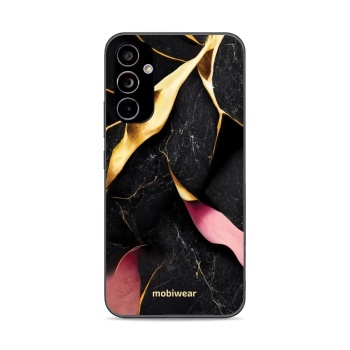 Lesklý kryt Mobiwear Glossy - Samsung Galaxy A34 5G - G021G Černý a zlatavý mramor
