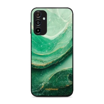 Lesklý kryt Mobiwear Glossy - Samsung Galaxy A14 5G / LTE - G023G - Zelený mramor