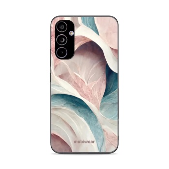 Lesklý kryt Mobiwear Glossy - Samsung Galaxy A34 5G - G026G - Růžový a zelenkavý mramor