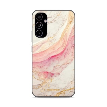 Lesklý kryt Mobiwear Glossy - Samsung Galaxy A34 5G - G027G - Růžový a zlatavý mramor