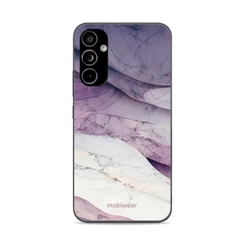 Lesklý kryt Mobiwear Glossy - Samsung Galaxy A34 5G - G028G - Bílý a fialový mramor