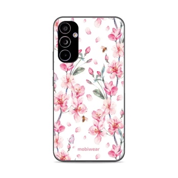 Lesklý kryt Mobiwear Glossy - Samsung Galaxy A34 5G - G033G - Růžové květy