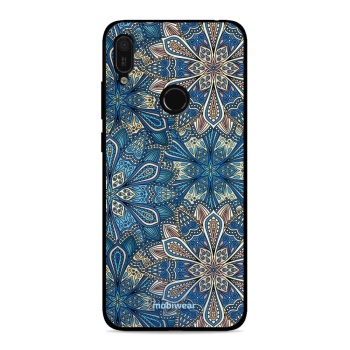 Lesklý kryt Mobiwear Glossy - Huawei Y6 2019 / Honor 8A - G038G - Modré mandala květy