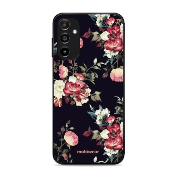 Lesklý kryt Mobiwear Glossy - Samsung Galaxy A14 5G / LTE - G040G - Růže na černé