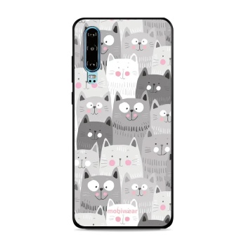 Lesklý kryt Mobiwear Glossy - Huawei P30 - G045G - Kočičky