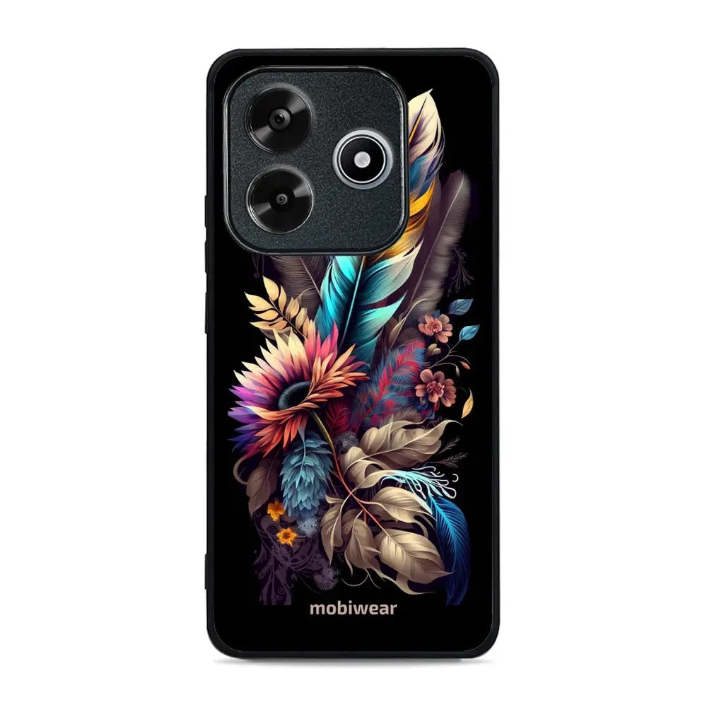 Lesklý kryt Mobiwear Glossy - Xiaomi Redmi Note 14 5G - G011G Kytice s pírkem