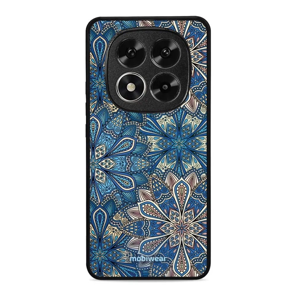 Lesklý kryt Mobiwear Glossy - Xiaomi Redmi Note 14 Pro 5G - G038G - Modré mandala květy