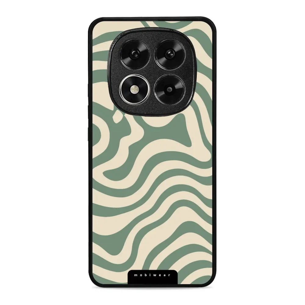 Lesklý kryt Mobiwear Glossy - Xiaomi Redmi Note 14 Pro 5G - GA57G Zelené a béžové zkrouceniny