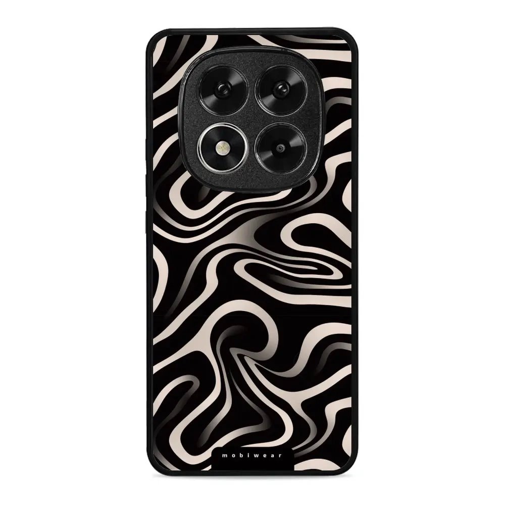 Lesklý kryt Mobiwear Glossy - Xiaomi Redmi Note 14 Pro 5G - GA63G Vlnky a linky