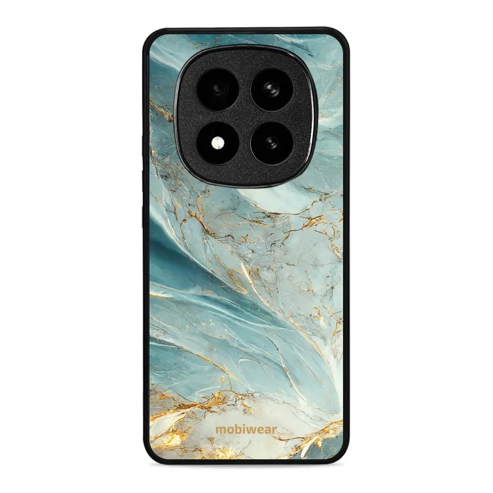Lesklý kryt Mobiwear Glossy - Xiaomi Redmi Note 14 Pro Plus 5G - G022G Zelenkavý a zlatavý mramor