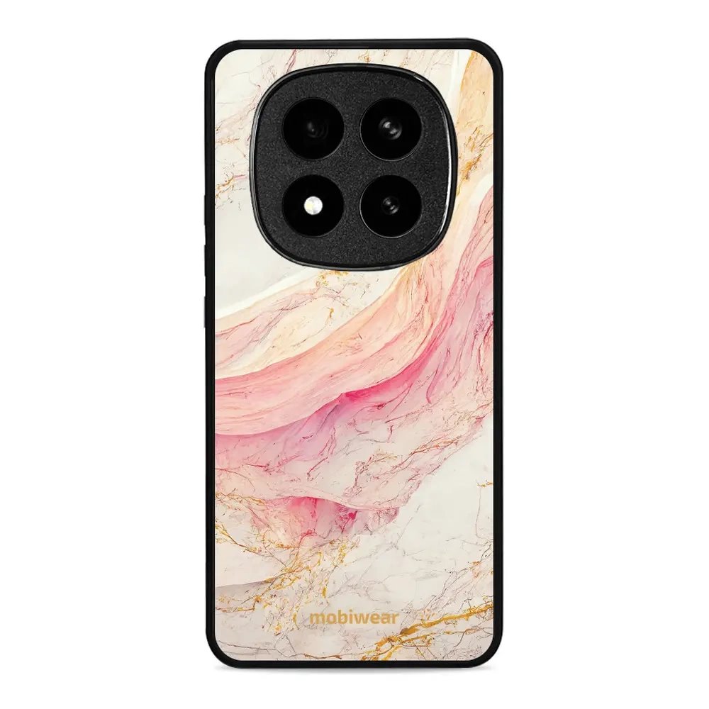 Lesklý kryt Mobiwear Glossy - Xiaomi Redmi Note 14 Pro Plus 5G - G027G - Růžový a zlatavý mramor