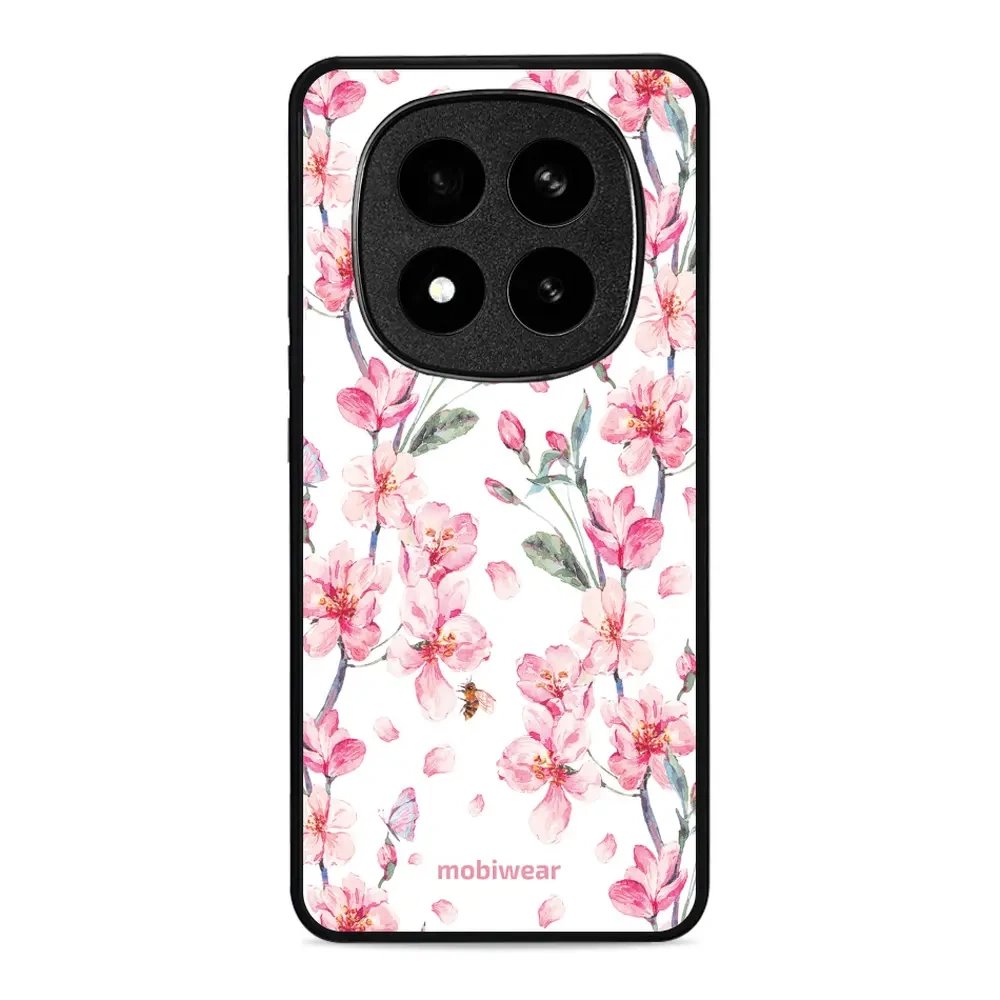 Lesklý kryt Mobiwear Glossy - Xiaomi Redmi Note 14 Pro Plus 5G - G033G - Růžové květy