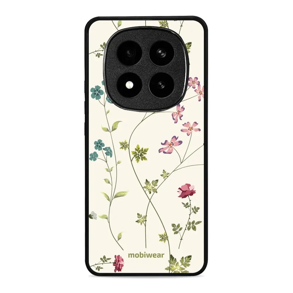 Lesklý kryt Mobiwear Glossy - Xiaomi Redmi Note 14 Pro Plus 5G - G035G - Tenké rostlinky s květy