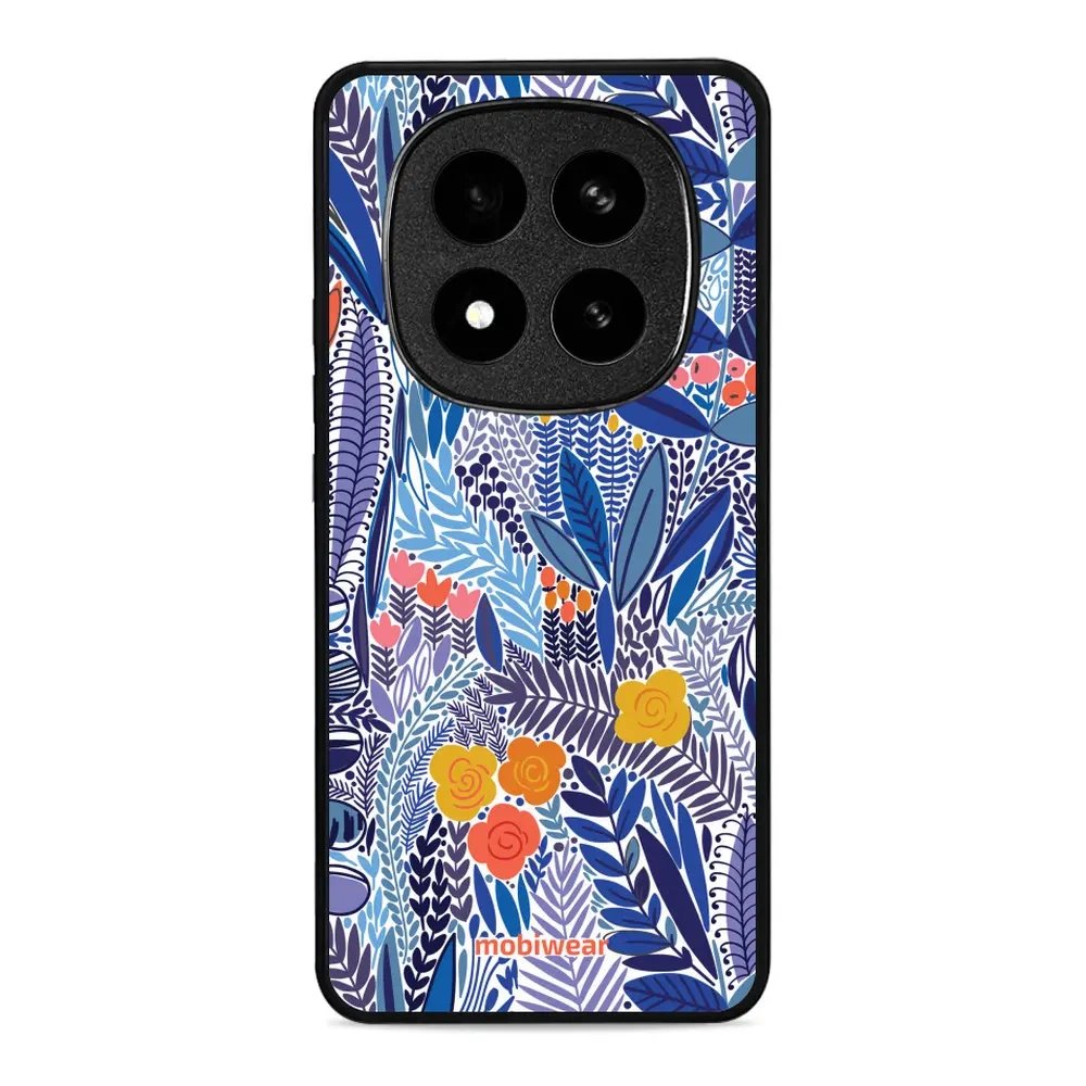 Lesklý kryt Mobiwear Glossy - Xiaomi Redmi Note 14 Pro Plus 5G - G037G - Modrá květena
