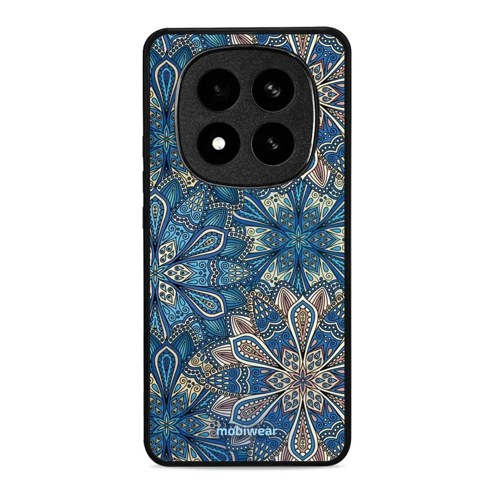 Lesklý kryt Mobiwear Glossy - Xiaomi Redmi Note 14 Pro Plus 5G - G038G - Modré mandala květy