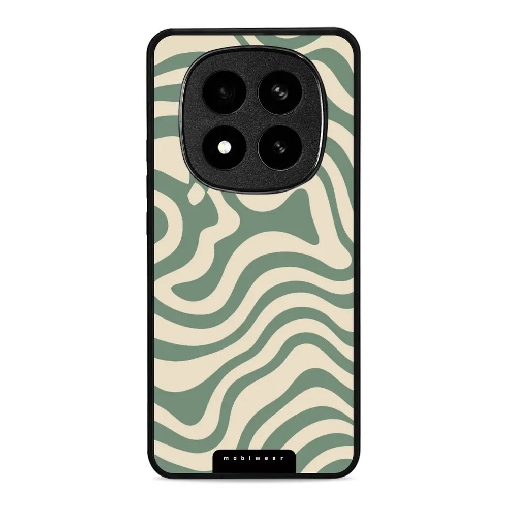 Lesklý kryt Mobiwear Glossy - Xiaomi Redmi Note 14 Pro Plus 5G - GA57G Zelené a béžové zkrouceniny