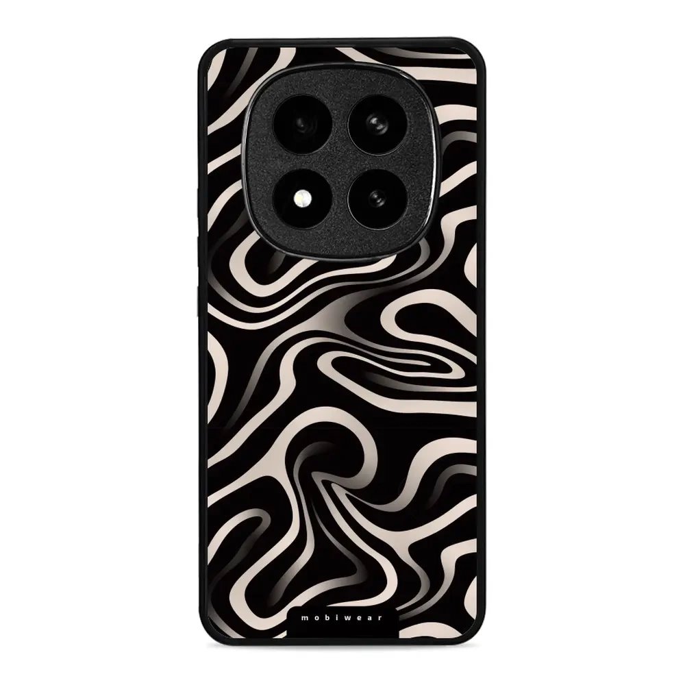 Lesklý kryt Mobiwear Glossy - Xiaomi Redmi Note 14 Pro Plus 5G - GA63G Vlnky a linky