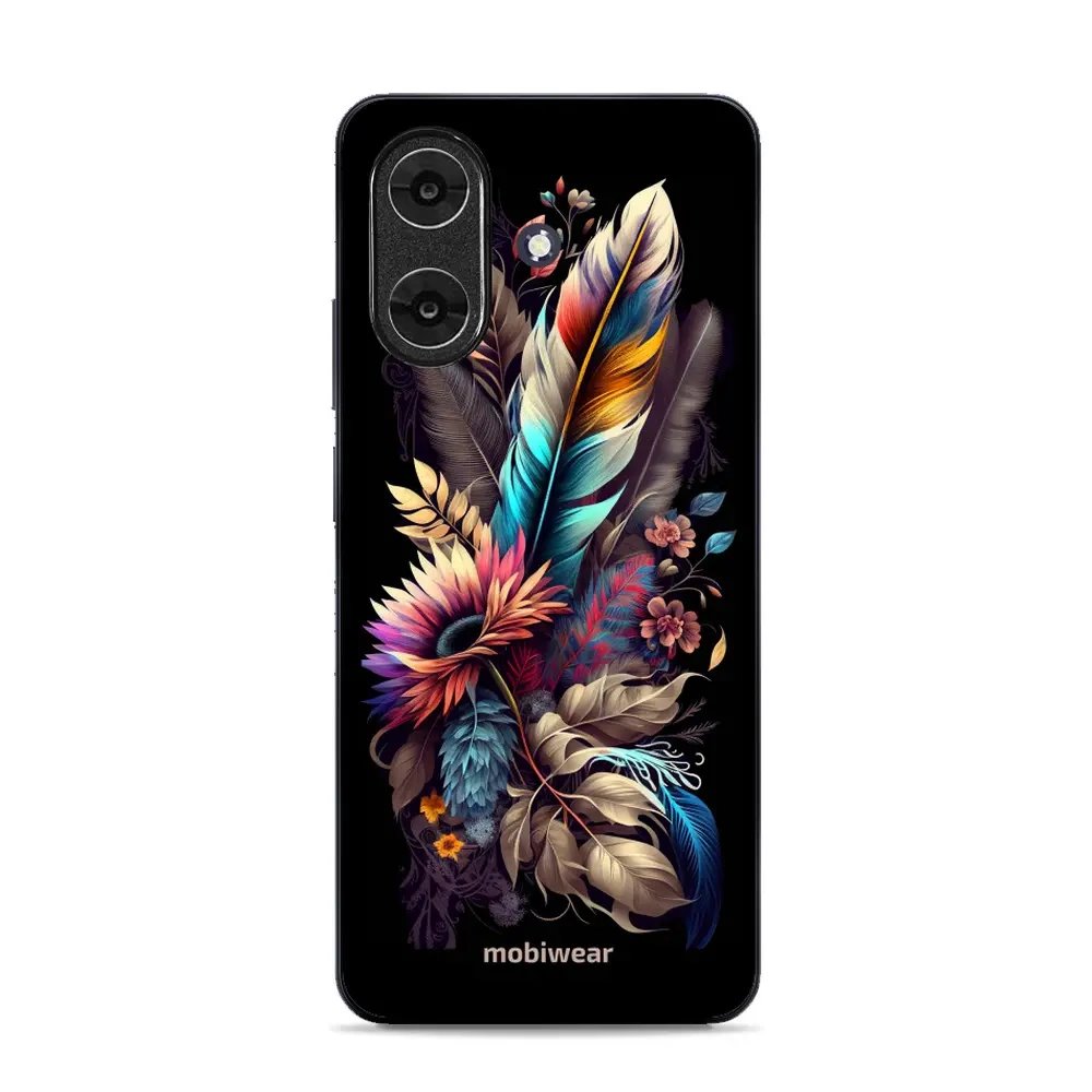 Lesklý kryt Mobiwear Glossy - Realme Note 60 - G011G Kytice s pírkem