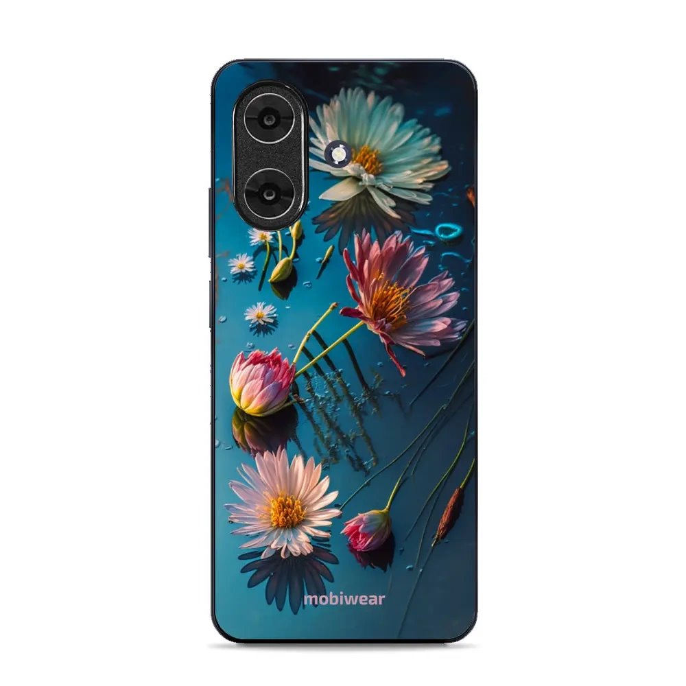 Lesklý kryt Mobiwear Glossy - Realme Note 60 - G013G Květy na hladině