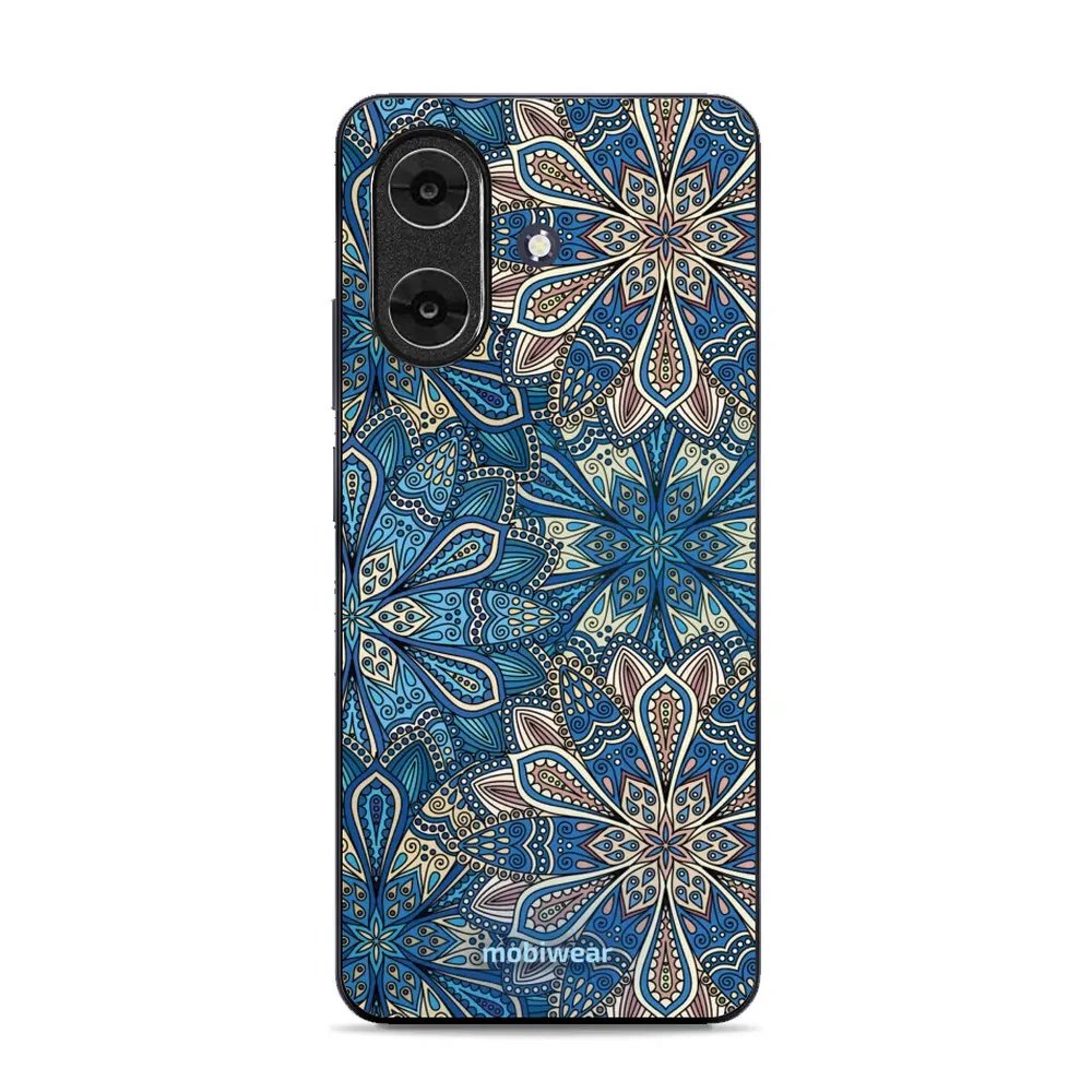 Lesklý kryt Mobiwear Glossy - Realme Note 60 - G038G - Modré mandala květy