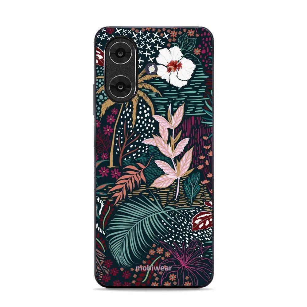 Lesklý kryt Mobiwear Glossy - Realme Note 60 - G043G - Temná flóra