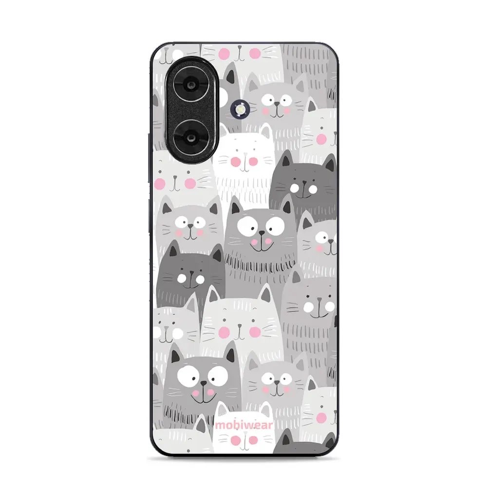 Lesklý kryt Mobiwear Glossy - Realme Note 60 - G045G - Kočičky