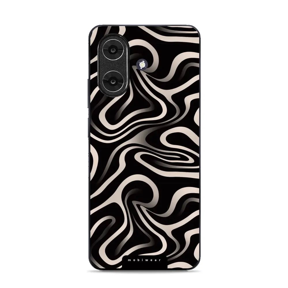 Lesklý kryt Mobiwear Glossy - Realme Note 60 - GA63G Vlnky a linky
