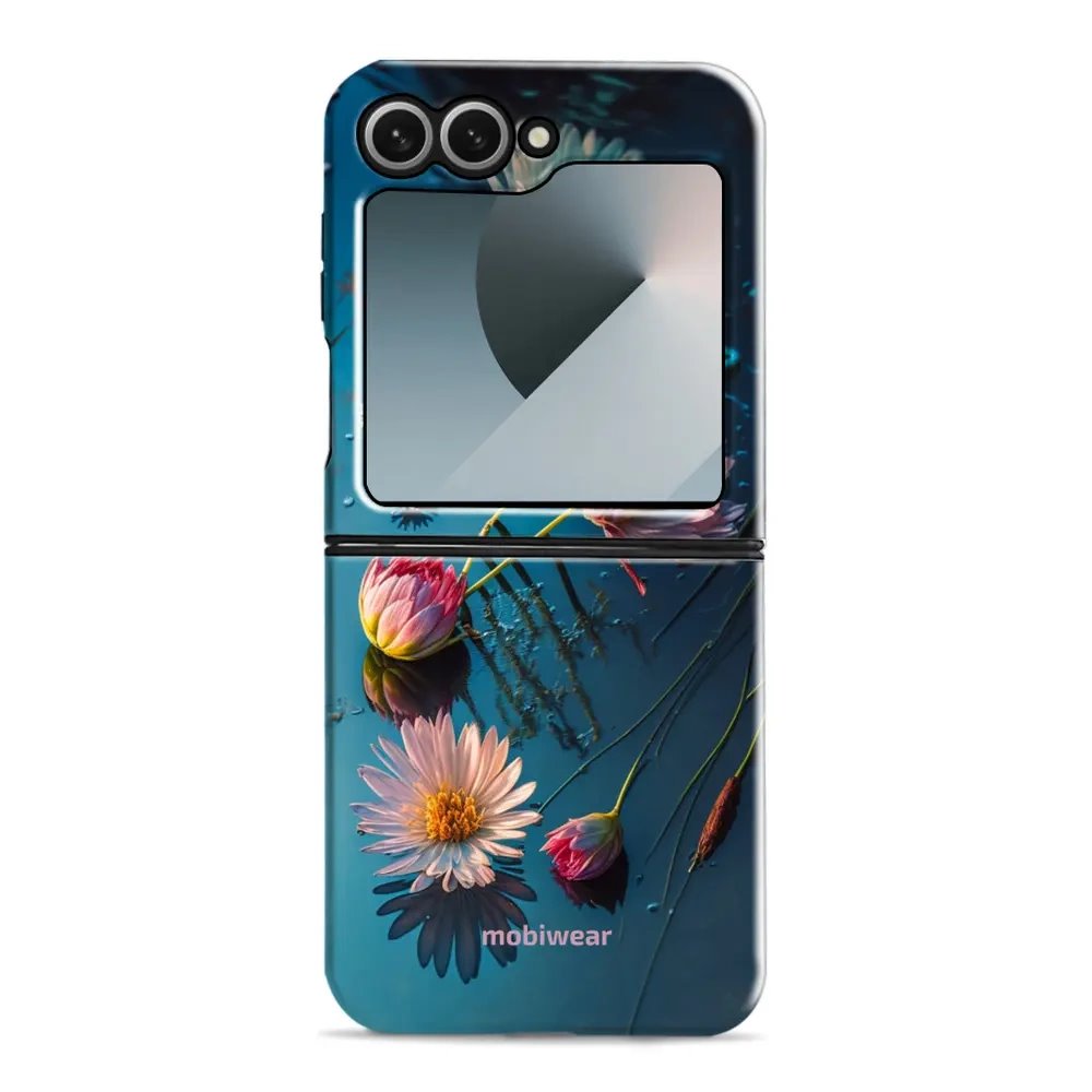 Odolný obal Mobiwear Elite Pro - Samsung Galaxy Z Flip 6 - E013E Květy na hladině