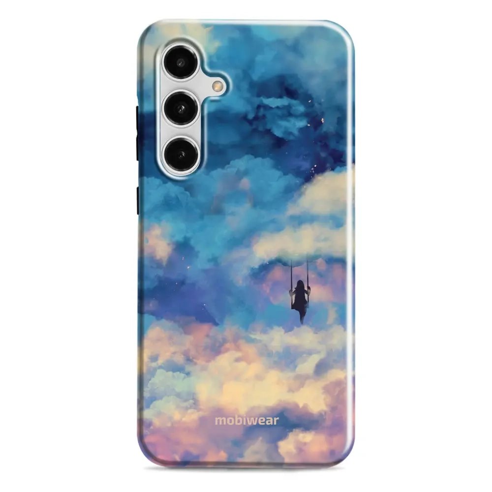 Odolný obal Mobiwear Elite Pro - Samsung Galaxy S24 FE - ER09E Dívka na houpačce v oblacích