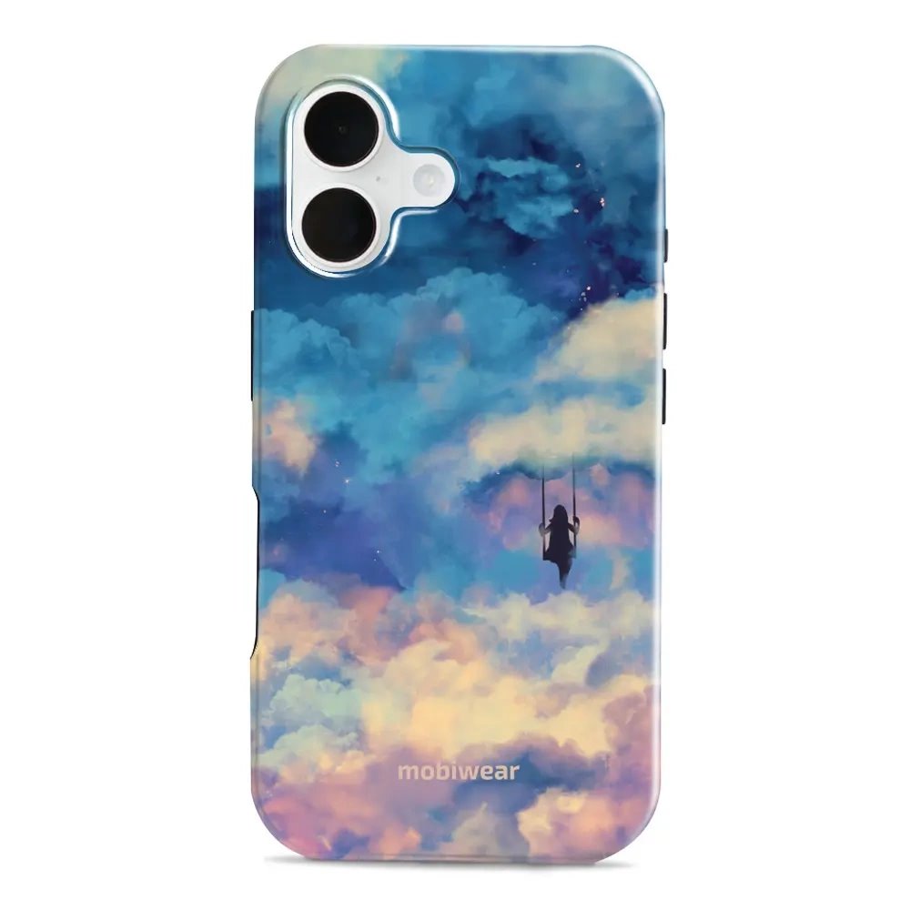 Odolný obal Mobiwear Elite Pro - Apple iPhone 16 - ER09E Dívka na houpačce v oblacích