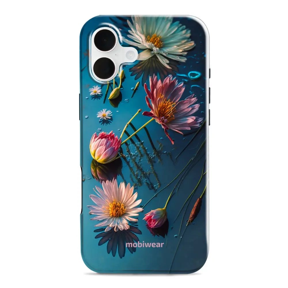 Odolný obal Mobiwear Elite Pro - Apple iPhone 16 Plus - E013E Květy na hladině