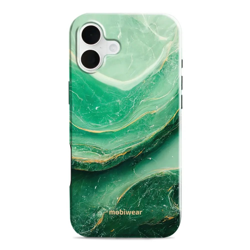 Odolný obal Mobiwear Elite Pro - Apple iPhone 16 Plus - EP38E Zelený mramor