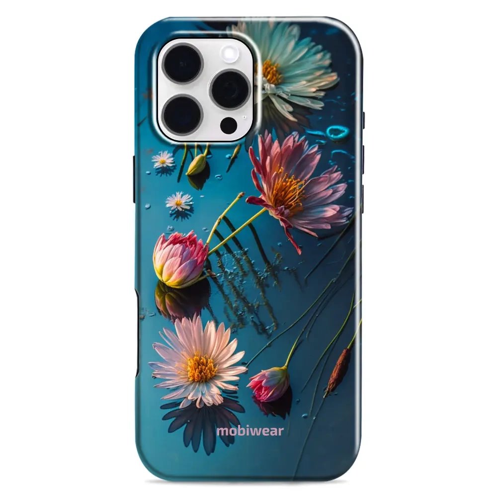 Odolný obal Mobiwear Elite Pro - Apple iPhone 16 Pro Max - E013E Květy na hladině
