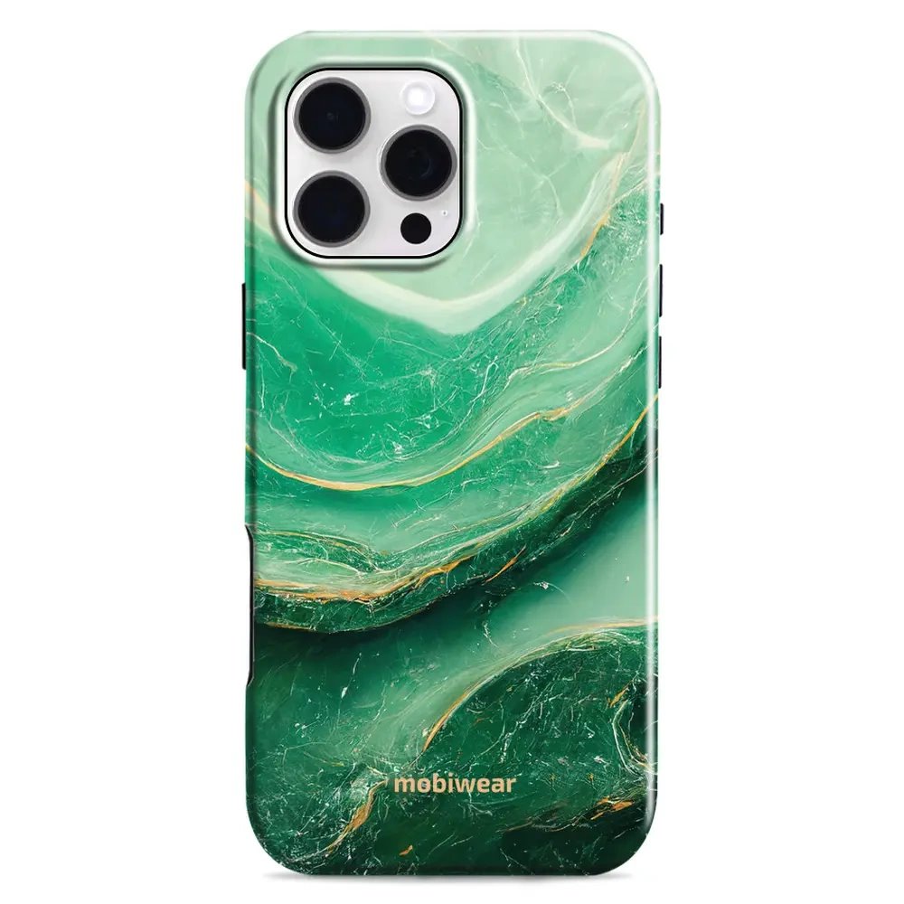 Odolný obal Mobiwear Elite Pro - Apple iPhone 16 Pro Max - EP38E Zelený mramor