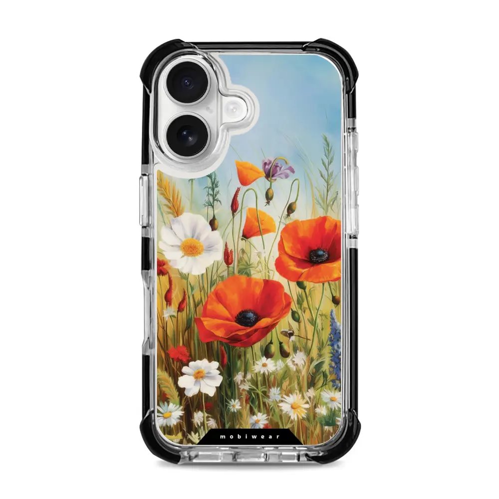 Odolný obal Mobiwear MagSafe Elite Bumper - Apple iPhone 16 - D010D Letní louka
