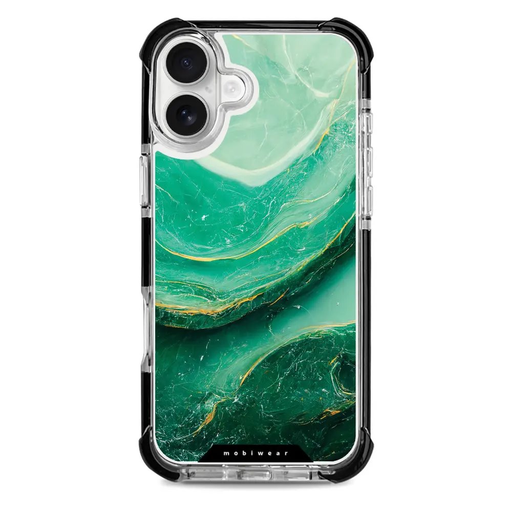 Odolný obal Mobiwear MagSafe Elite Bumper - Apple iPhone 16 Plus - D017D Zelený mramor
