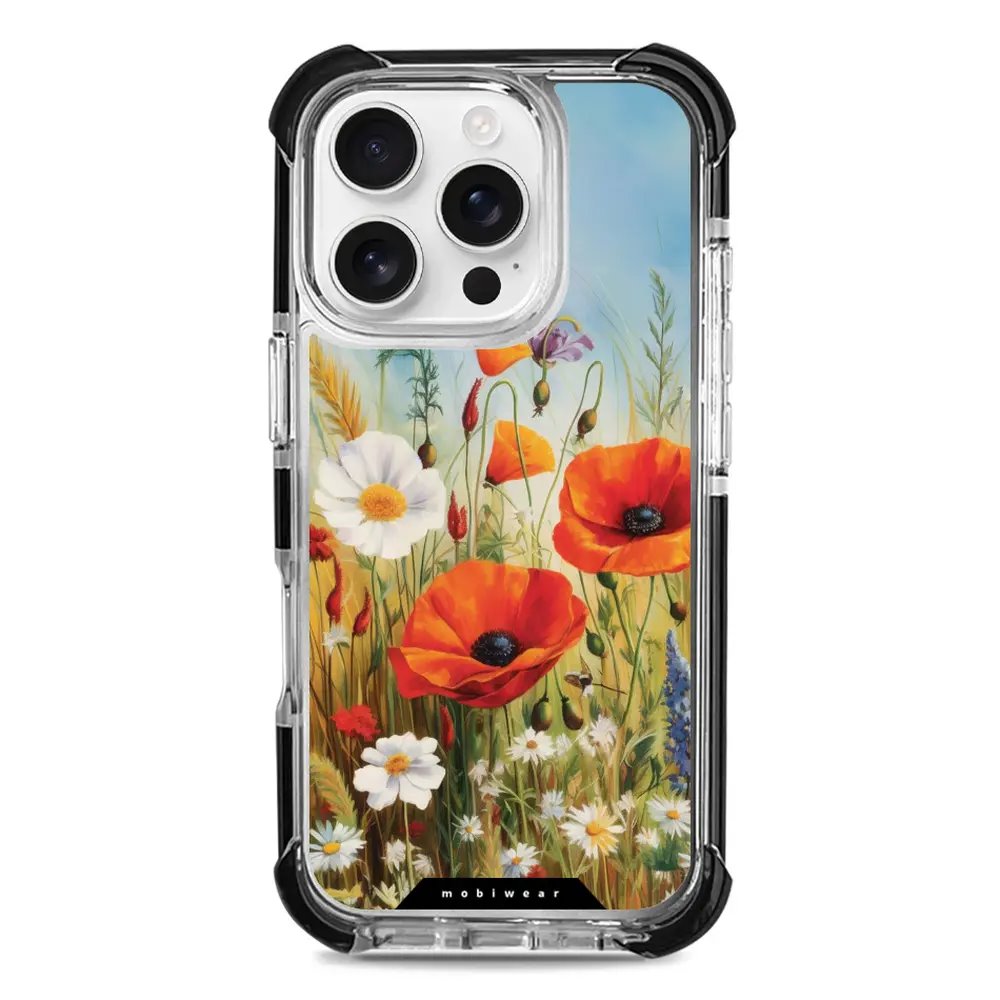 Odolný obal Mobiwear MagSafe Elite Bumper - Apple iPhone 16 Pro - D010D Letní louka