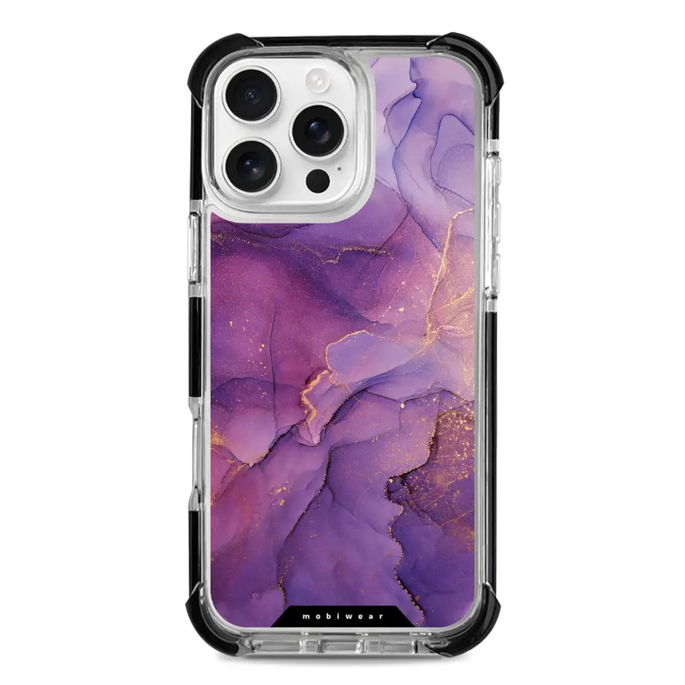 Odolný obal Mobiwear MagSafe Elite Bumper - Apple iPhone 16 Pro Max - D020D Fialový mramor