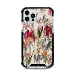 Odolný obal Mobiwear MagSafe Elite Bumper - Apple iPhone 12 Pro - D002D Rozkvetlá louka