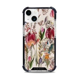 Odolný obal Mobiwear MagSafe Elite Bumper - Apple iPhone 13 - D002D Rozkvetlá louka