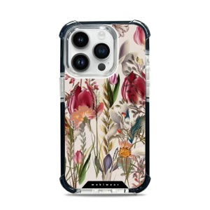 Odolný obal Mobiwear MagSafe Elite Bumper - Apple iPhone 14 Pro - D002D Rozkvetlá louka